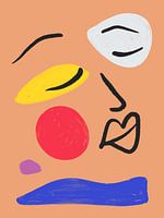 Zen - illustration minimaliste d'un visage