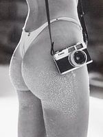 Femme Caméra Photographie Impression d'art