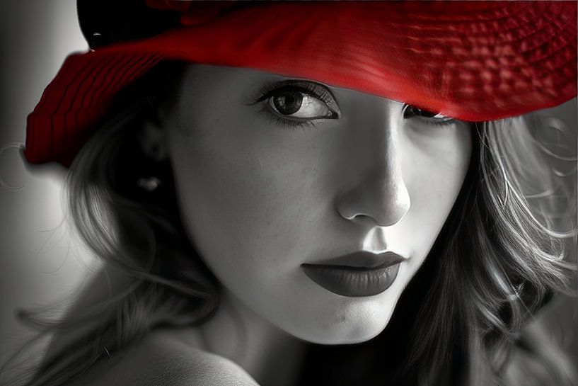 Fantasie Porträt Frau von Egon Zitter