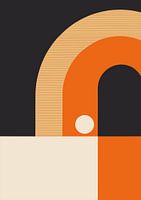 Geometrische Komposition Retro Bauhaus (1)