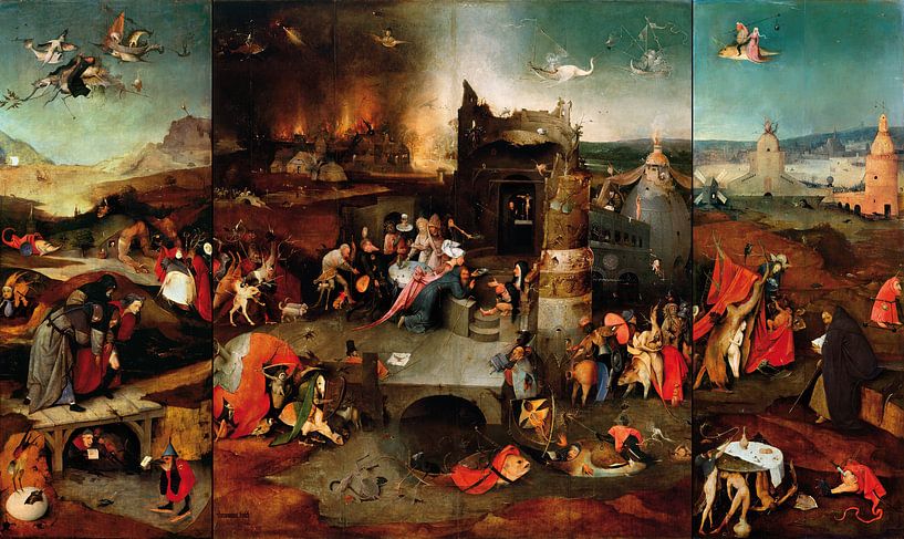 Die Versuchung des Heiligen Antonius, Hieronymus Bosch von Meisterhafte Meister