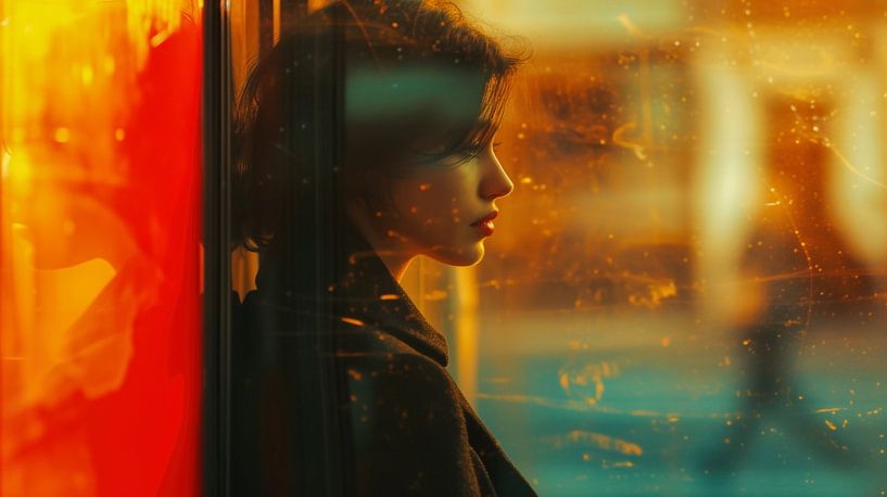 Besinnung | Melancholisches Portrait im Panorama-Format von Frank Daske | Foto & Design