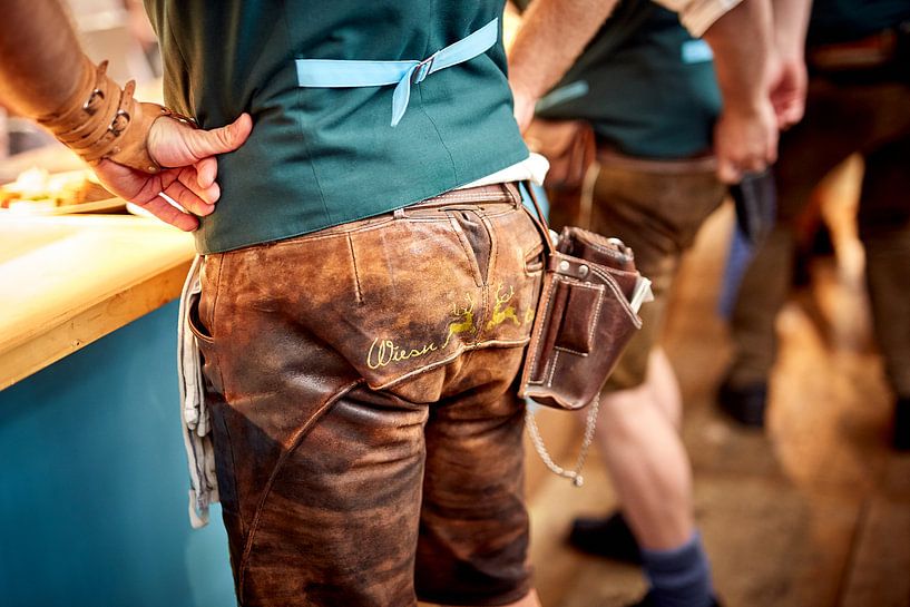 Wiesn: Lederhosn at the Oktoberfest by Annette Sandner