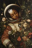 Schlafender Astronaut