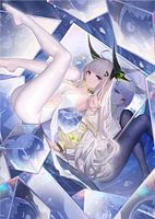 Anime Girl dans la prison de cristal