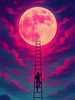 Ladder naar de maan