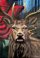 Land of Innocence, print van acrylverf op canvas