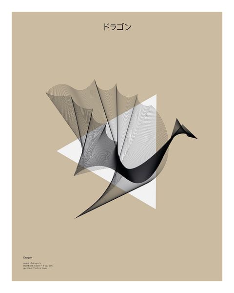 Dragon volant par Michel Rijk