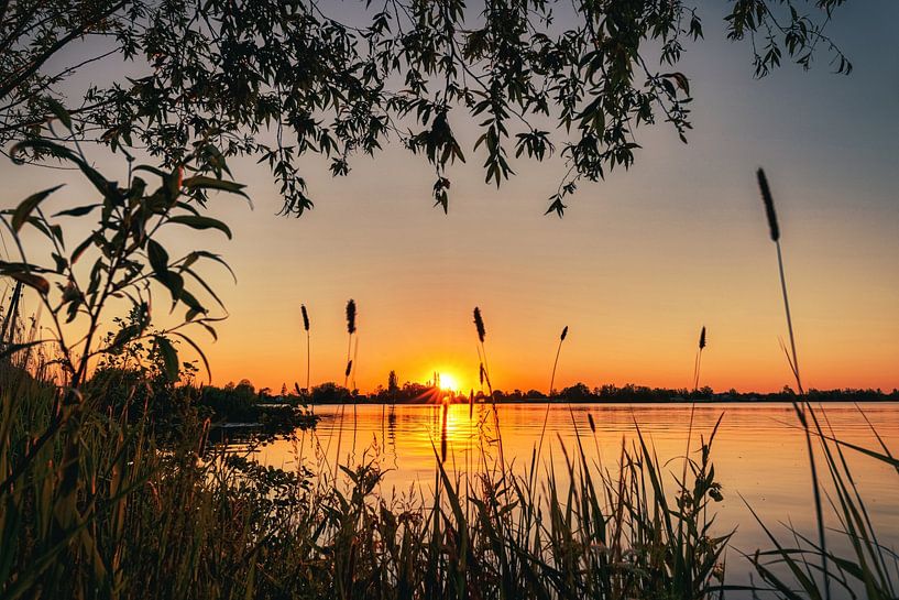 Coucher de soleil d'été en Hollande par Zeb van Drie