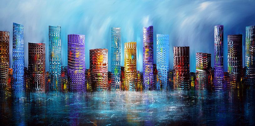 Skyline City by Gena Theheartofart