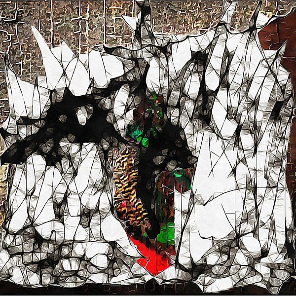 Wild Boar Camouflaged by Dorothy Berry-Lound