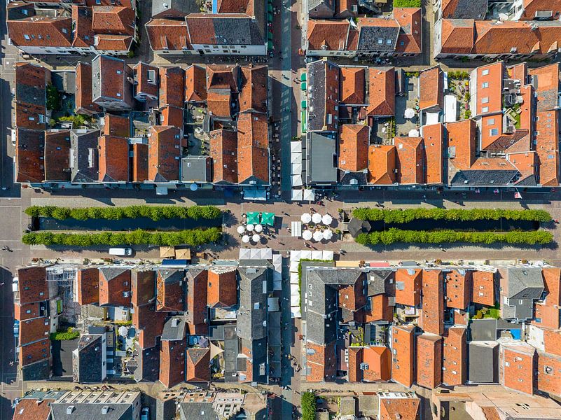 Elburg alte Stadtmauer von oben gesehen von Sjoerd van der Wal Fotografie