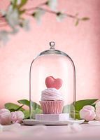 Love is Precious, ein rosa getöntes Stillleben