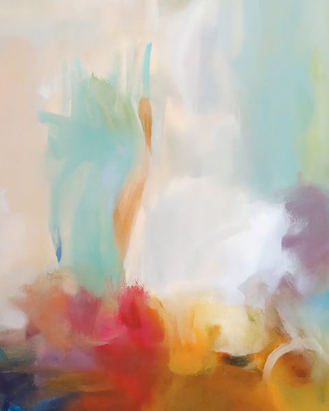 Abstrait moderne dans des couleurs pastel fraîches par Studio Allee