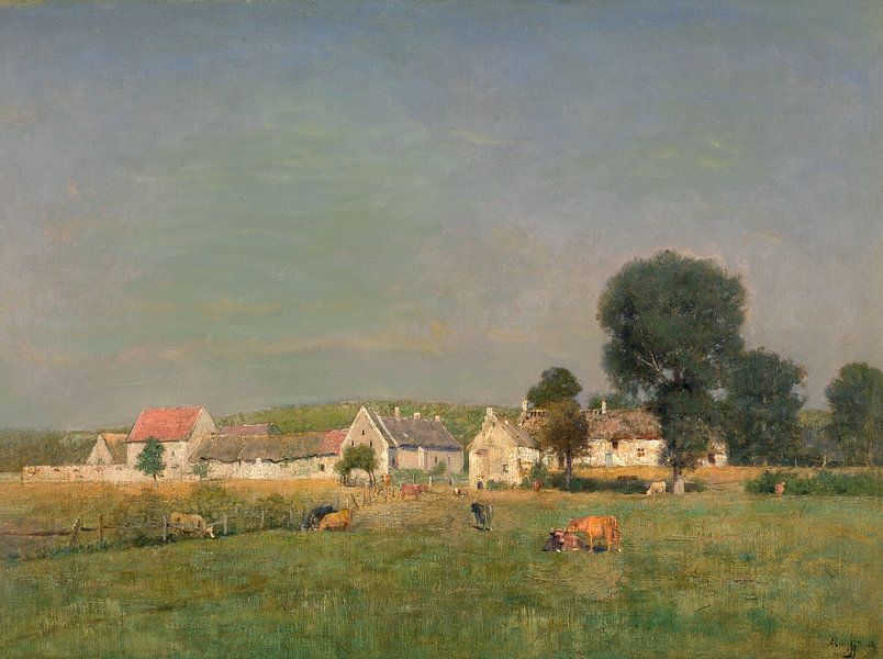 Alfred De Knyff,Le village de Chaslepont par finemasterpiece