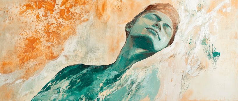 Eintauchender Gesichtsausdruck im Wasser von Poster Art Shop