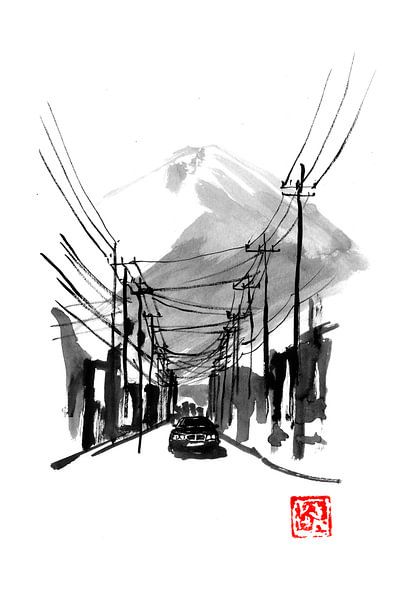 fujiyoshida par Péchane Sumie