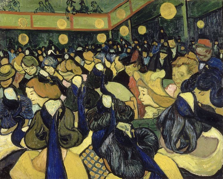 Tanzsaal in Arles, Vincent van Gogh von 1000 Schilderijen