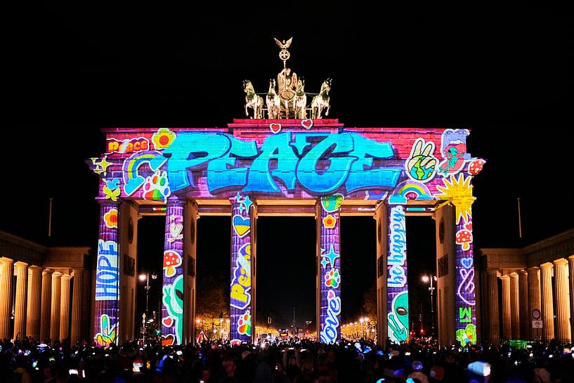 Frieden am Brandenburger Tor von Jenco van Zalk