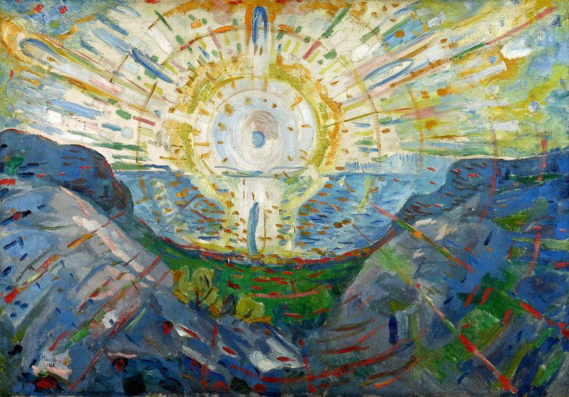 Edvard Munch, Le
 Soleil, 1912 par l&#39;artiste Atelier Liesjes