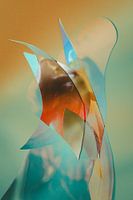 Abstracte collage in kleur