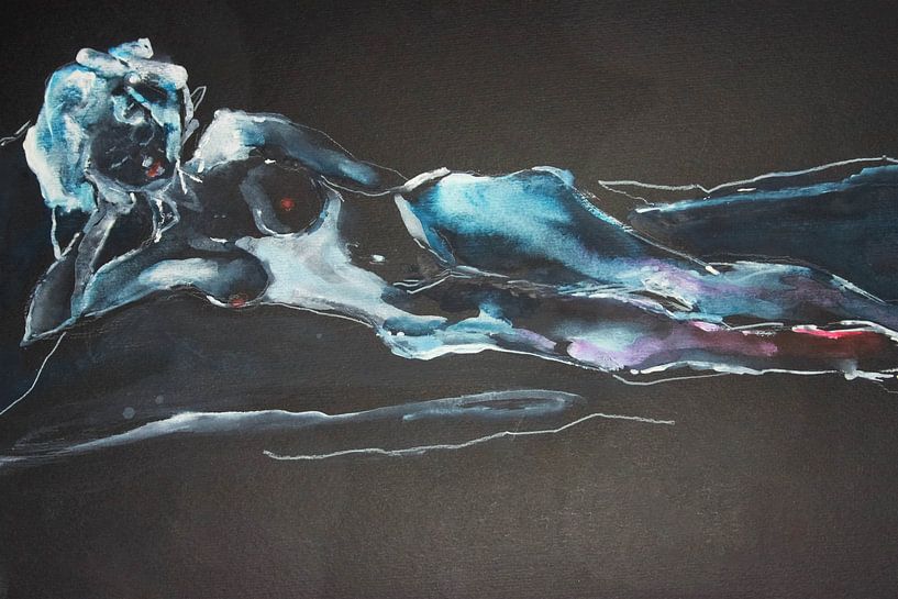 Akt 3 (von 4), blau schwarz von ArtBoxi