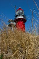 Vlieland lighthouse with marram grass