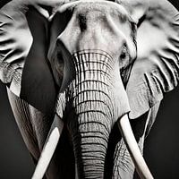 AI Digitaler Elefantenkopf