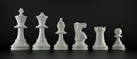 Schachfiguren weiß