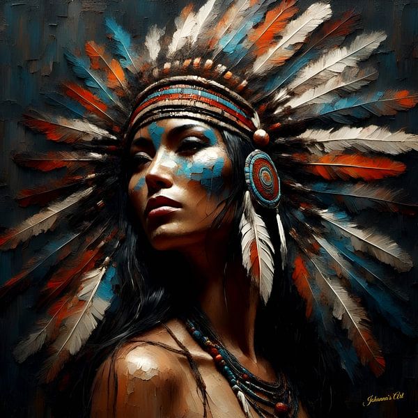 Native American Heritage 10 by Johannas Art Creations