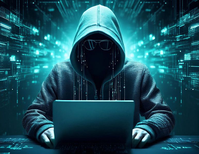 Computer hacker van Tilo Grellmann