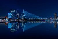 Diamond skyline Erasmus bridge Rotterdam