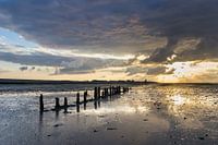 Ein Abend auf dem ausgetrockneten Wattenmeer bei Wierum