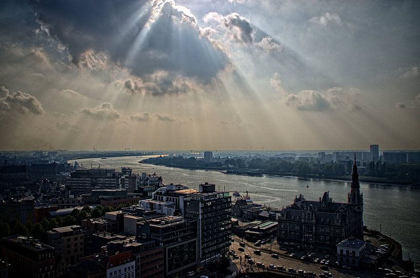 Westerschelde Antwerpen vanaf MAS I  von Watze D. de Haan