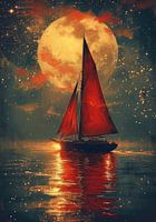 Segelboot Meer Maritim Mond Schiffahrt