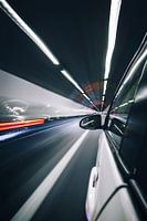 Auto im Tunnel verschwommen