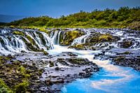 Bruarfoss Wasserfall Island