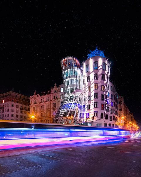 Het bekende dansende huis van Praag van Dennis Donders