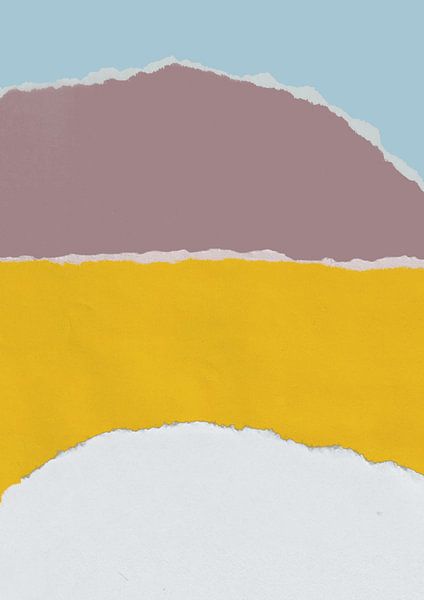 Abstrakte Collage in leuchtenden Farben von Studio Allee