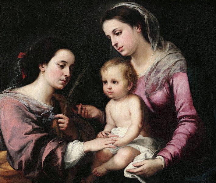 Bolome Esteban Murillo,The mystical marriage of St. Catherine by finemasterpiece