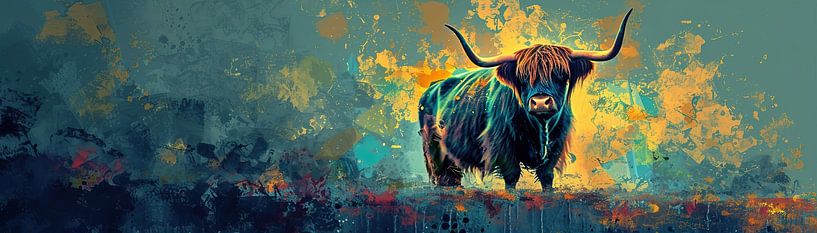 Schottischer Highlander von Blickfänger Gemälde