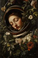 Schlafender Astronaut