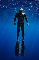 Freediver ascending