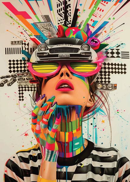 Vibrierendes Chaos - Pop-Art-Explosion von darrent Mark