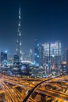 Burj Khalifa Dubai bei Nacht