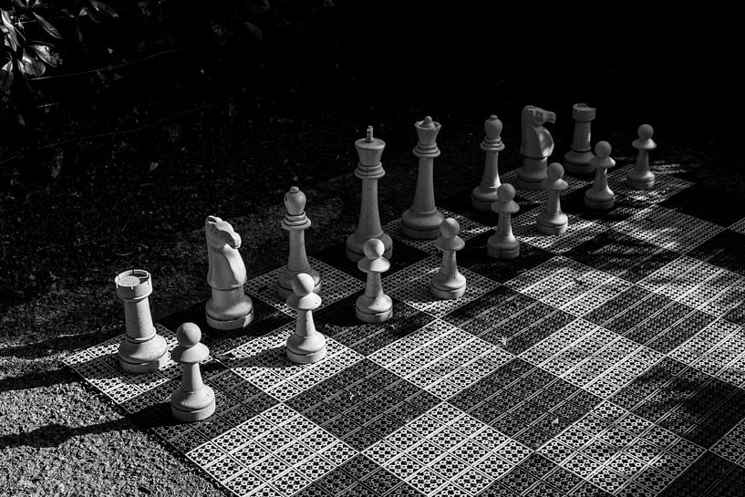 Jeu d'échecs en noir et blanc par Patrick Verhoef