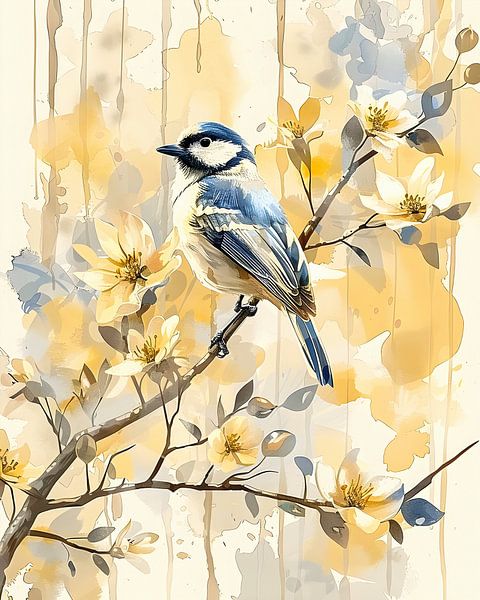 Bird among the Flowers by But First Framing