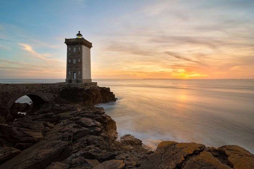 Kermorvan Leuchtturm in der Bretagne von Jos Pannekoek