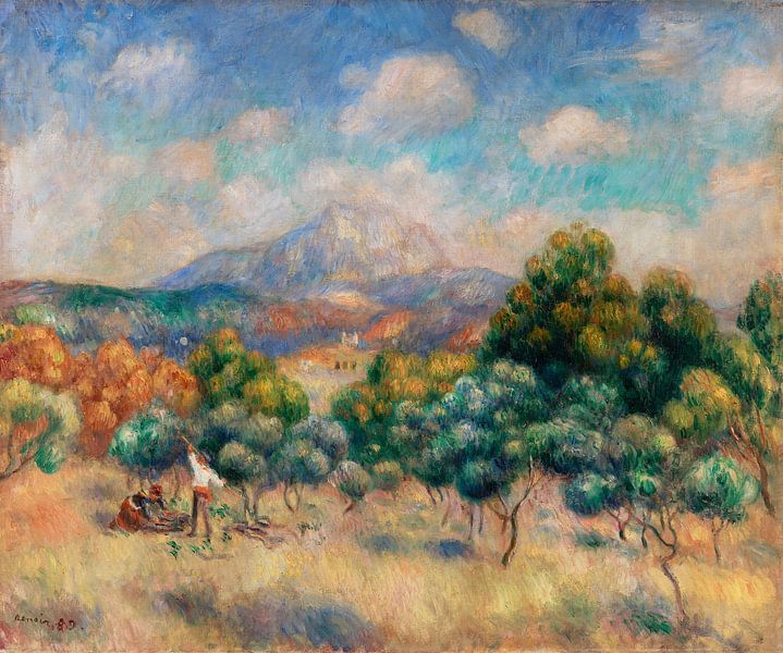 Mountain of Sainte-Victoire, Renoir (1888-1889) by Atelier Liesjes