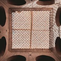 Patterns in the roof of a Moroccan house